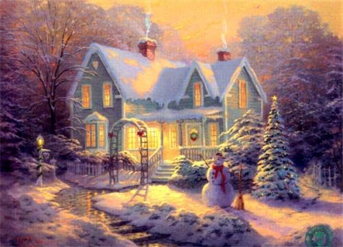 Immagini di Natale - Casa Innevata