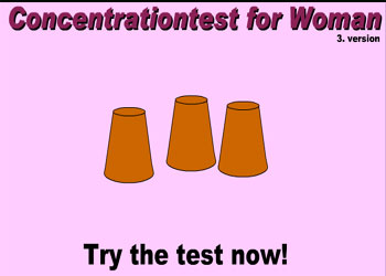 Gioco Concentration Test Woman